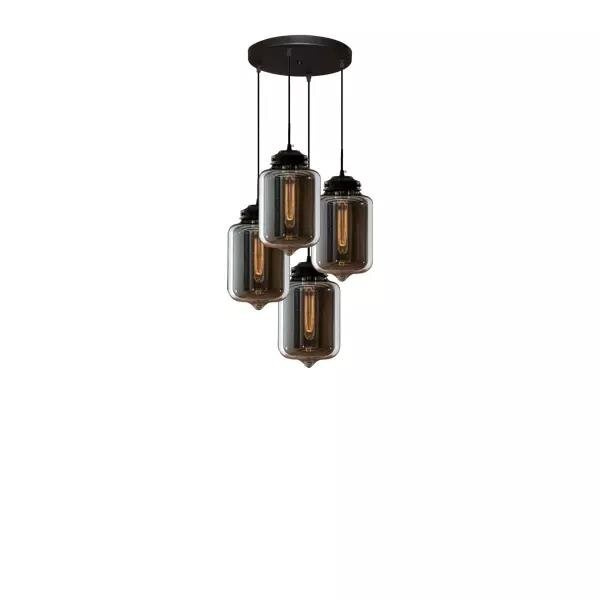 LONDON LOFT No. 2 CO4  S – Glass chandelier  Altavola Design