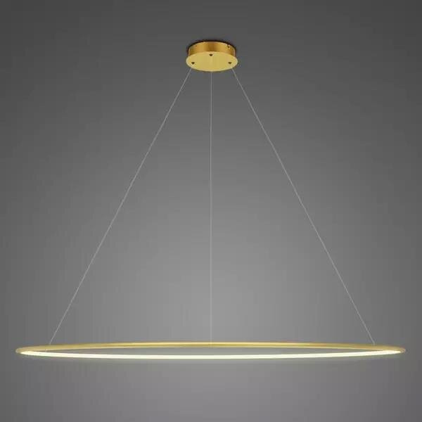 Pendant Lamp Led Ring No.1 Φ200 cm in 3k gold Altavola Design
