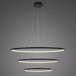 Pendant Lamp Led Ring No.3 Φ80 cm in 3k black Altavola Design