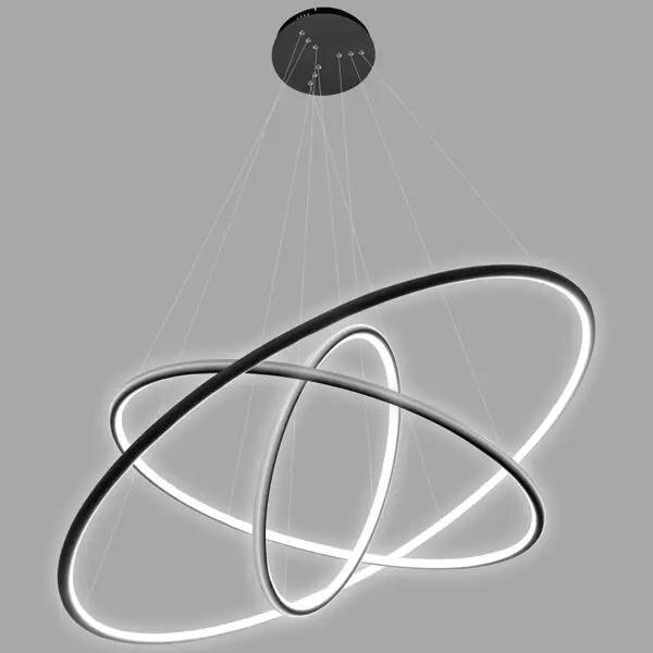 Pendant Lamp Led Ring No.3 in 3k shwarz dali