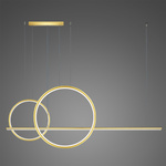 Pendelleuchte Led LINEA No.4 B 60/40cm gold 3k Dali