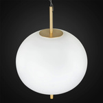 Exclusive LED hanging white gold lamp Apple P Altavola Design