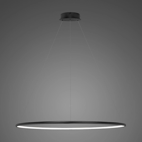 Pendant Lamp Led Ring No.1 Φ100 in 4k black dimmable Altavola Design