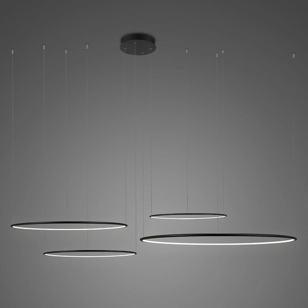 Pendelleuchte Led Ring No.4 100 cm 4k schwarz Dali