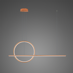 Pendelleuchte Led LINEA No.2 120 40cm kupfer 4k