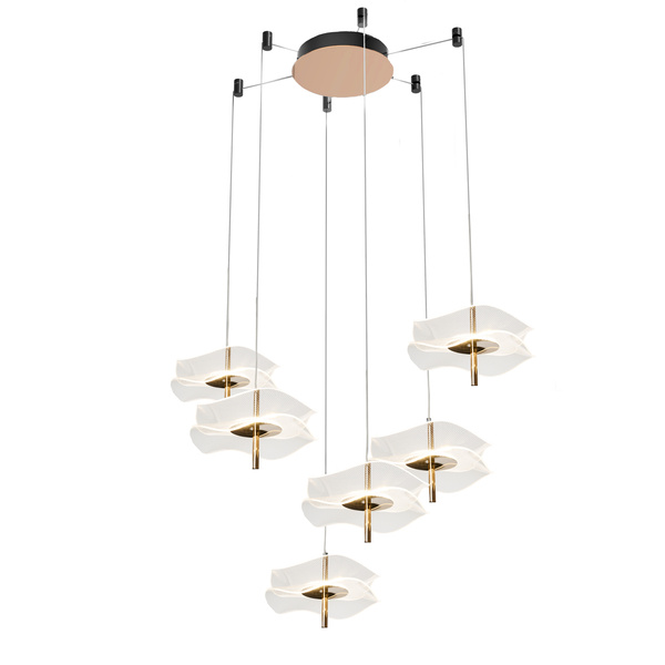 Chandelier Mariposa gold