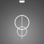 Pendelleuchte Led LINEA No.5 B 60/40cm weiss 3k Dali