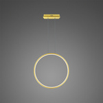 Pendant Lamp Led Ring No.1 X Φ40 cm in 3k gold dimmable Altavola Design