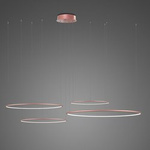 Pendelleuchte Led Ring No.4 100 cm 3k roségold dimmbar