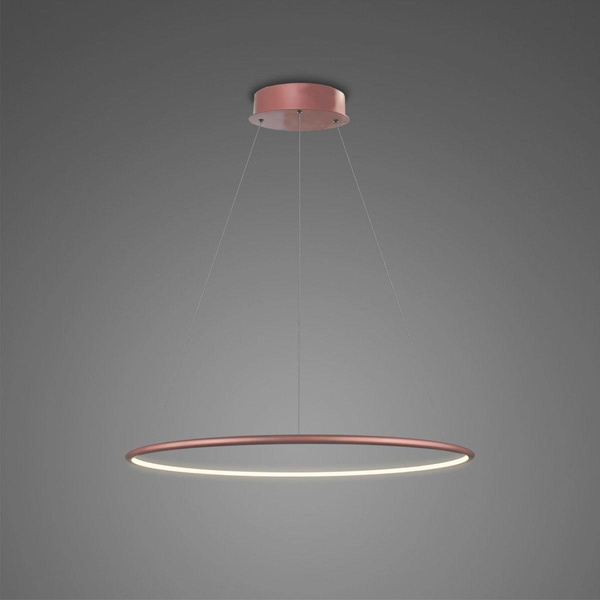 Pendant Lamp Led Ring No.1 Φ40 cm in 3k rose gold dimmable Altavola Design