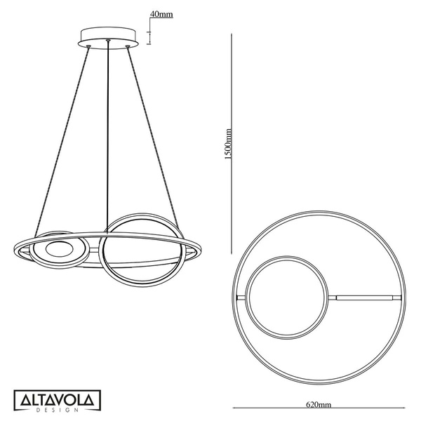 LED-Hängeleuchte Seppia No.2