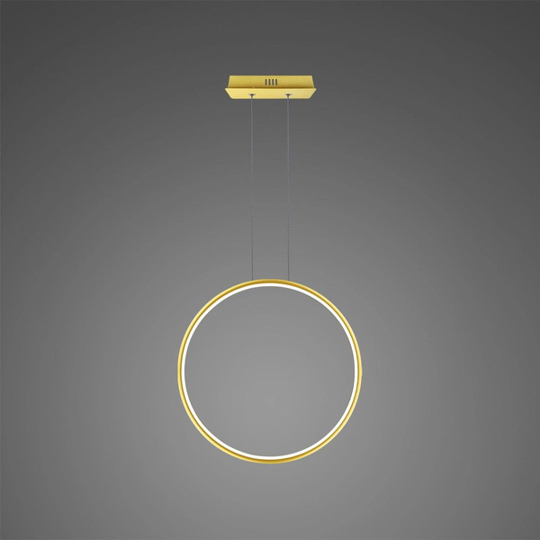 Pendant Lamp Led Ring No.1 X Φ40 cm in 3k gold Altavola Design