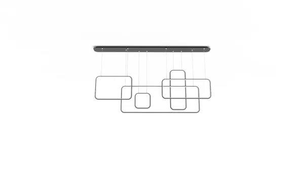 Led Lampenquadrate 5 CL 3k schwarz dimmbar