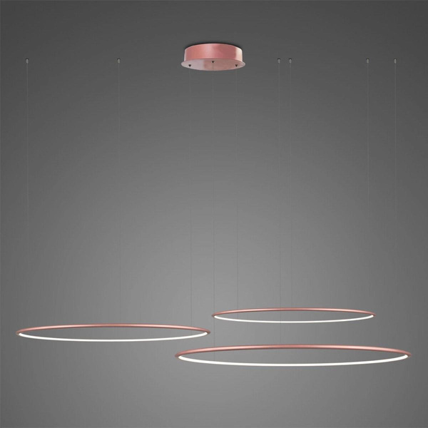 Pendant Lamp Led Ring No.3 80 cm in 4k  rose gold dali