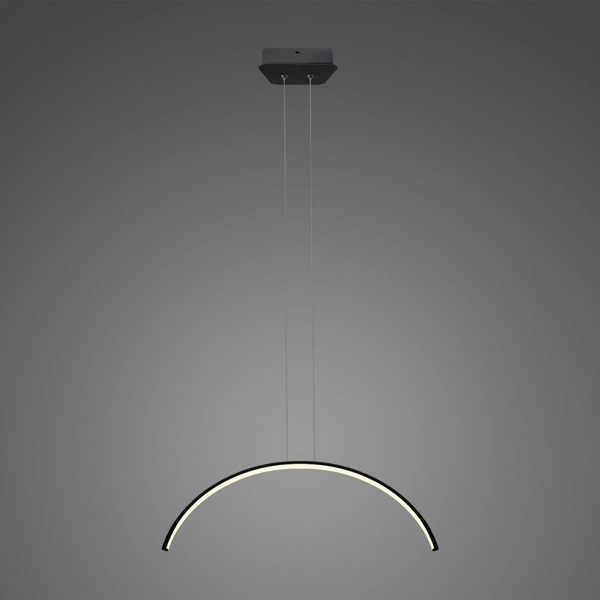 Pendant led lamp Infinity No.1 60 cm in 4k black Altavola Design