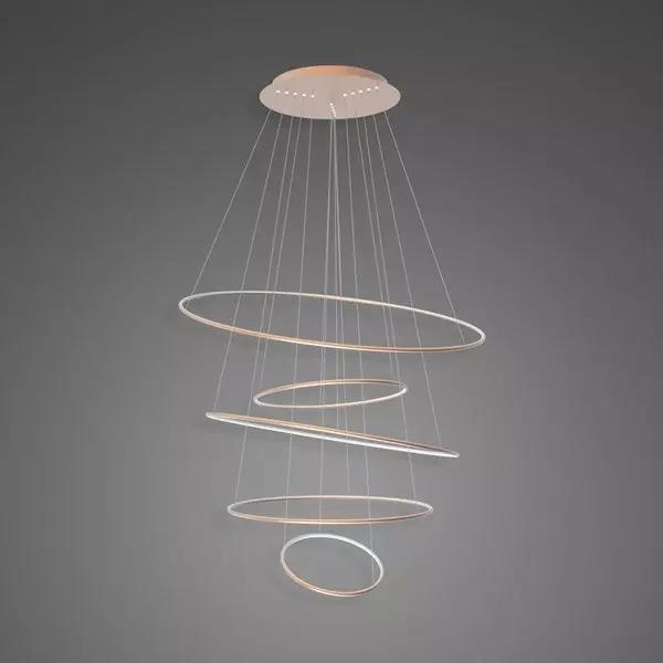 Pendant Lamp Led Ring No.5 Φ120 cm  in 4k copper Altavola Design