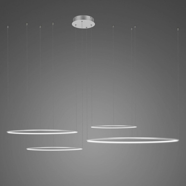 Pendelleuchte Led Ring No.4 100 cm 3k silber Dali