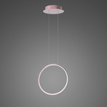 Pendant Lamp Led Ring No.1 X Φ40 cm in 3k rose gold dimmable Altavola Design