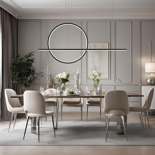 Pendelleuchte Led LINEA No.2 80cm schwarz 3k Dali