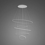 Pendant Lamp Led Ring No.5 Φ120 cm in 4k silver dimmable Altavola Design