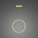 Pendant Lamp Led Ring No.1 X Φ40 cm in 3k gold Altavola Design