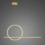 Pendant Lamp LINEA No.2 100 Φ40 cm gold 3k Altavola Design