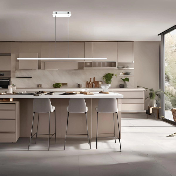 Pendant Lamp LINEA No.1 90cm white 4k 