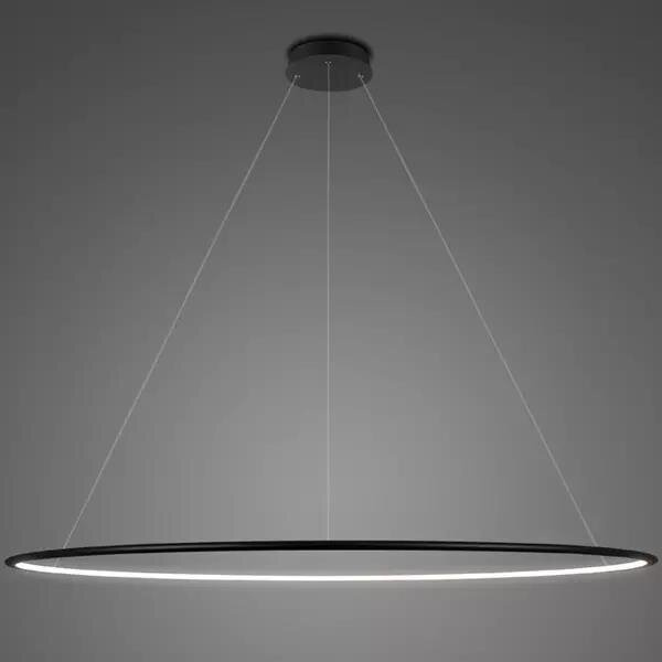 Pendant Lamp Led Ring No.1 Φ230 cm in 4k black Altavola Design