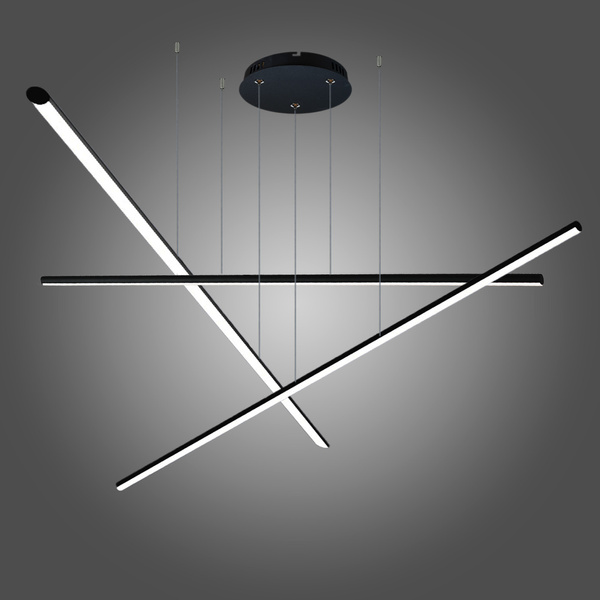 Pendelleuchte Led LINEA No.3PB 100cm 3k Schwarz