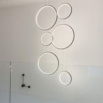 Pendelleuchte Led Ring no.8 90cm 4k weiss