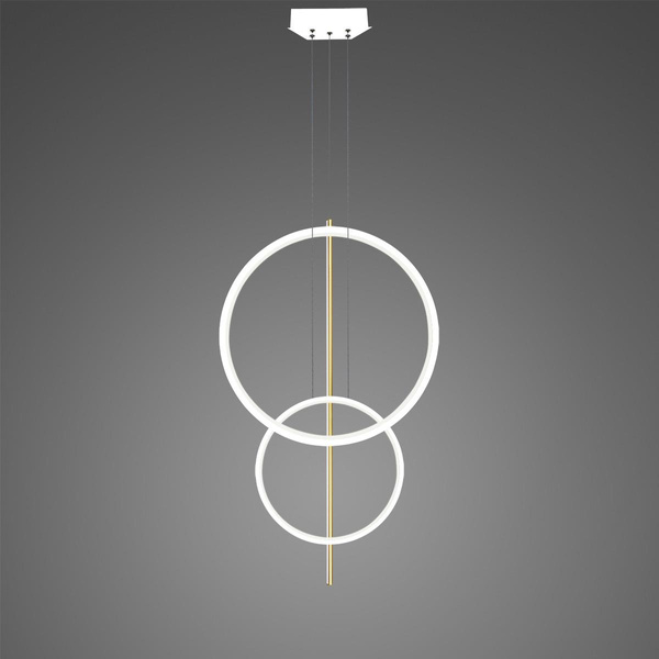 Pendelleuchte Led LINEA No.5 B 60/40cm weiss-gold 3k