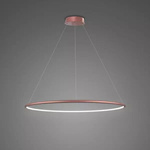 Pendant Lamp Led Ring No.1 Φ60 cm in 4k rose gold dimmable Altavola Design