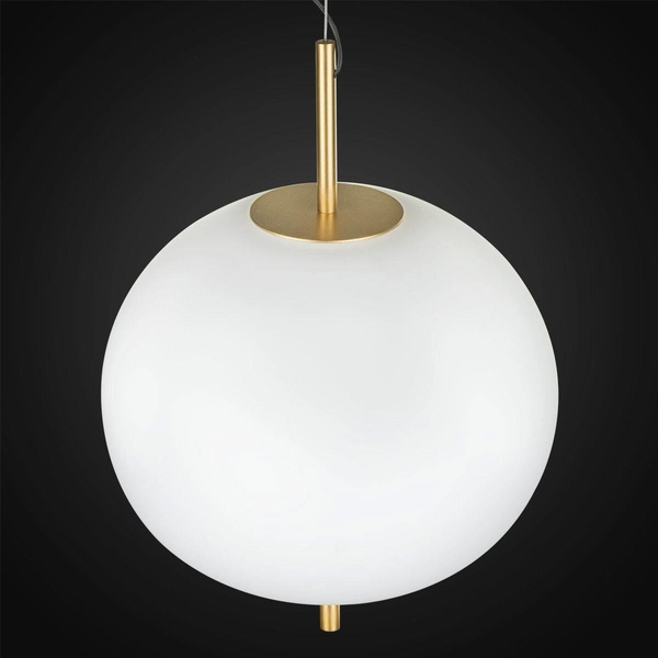 Exclusive LED hanging white gold lamp Apple P Altavola Design