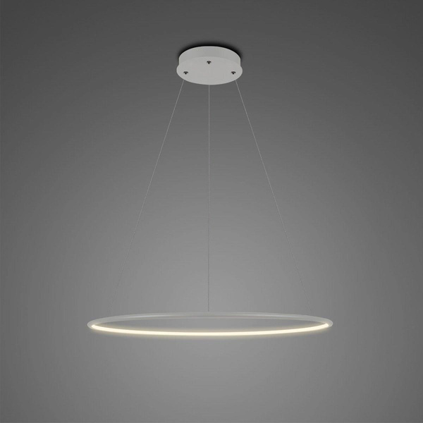 Pendant Lamp Led Ring No.1 Φ40 cm in 3k silver Altavola Design