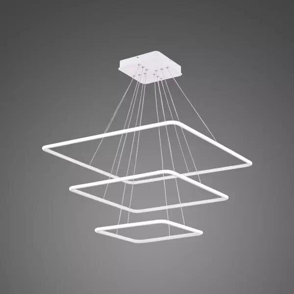 Pendelleuchte Led Quadrat No.3 weiss 4k