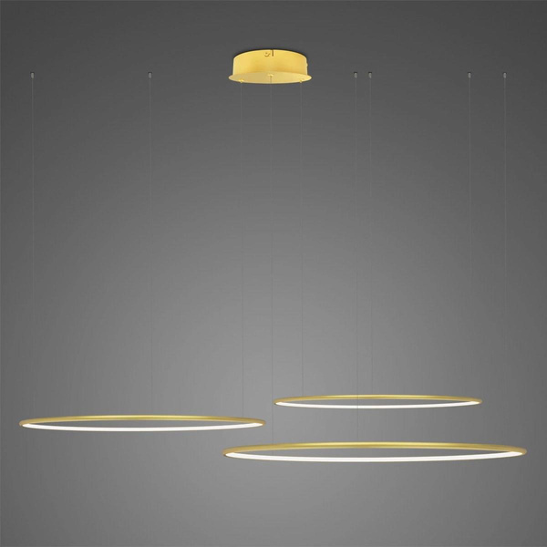 Pendant Lamp Led Ring No.3 Φ80 cm in 4k gold dimmable Altavola Design