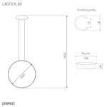 Pendelleuchte Led Ring No.1 X 60cm 3k rose gold Dali