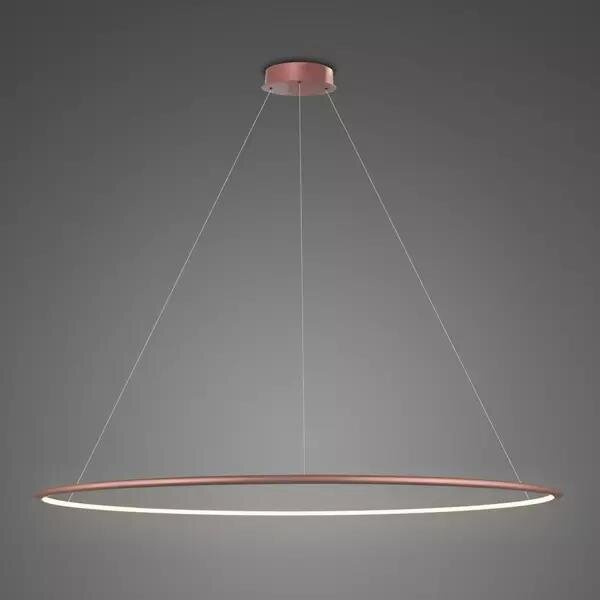 Pendant Lamp Led Ring No.1 Φ150 cm in 3k rose gold Altavola Design