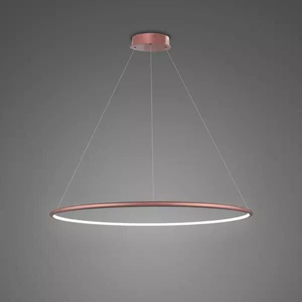 Pendant Lamp Led Ring No.1 Φ60 cm in 4k rose gold dimmable Altavola Design