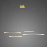 Pendant Lamp Led Ring No.4 Φ100 cm in 4k  gold dimmable Altavola Design