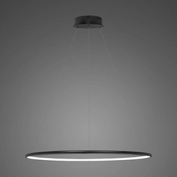 Pendant Lamp Led Ring No.1 Φ80 cm in 4k 43W black Altavola Design