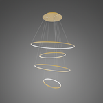 Pendant Lamp Led Ring No.4 Φ100 cm in 3k gold Altavola Design