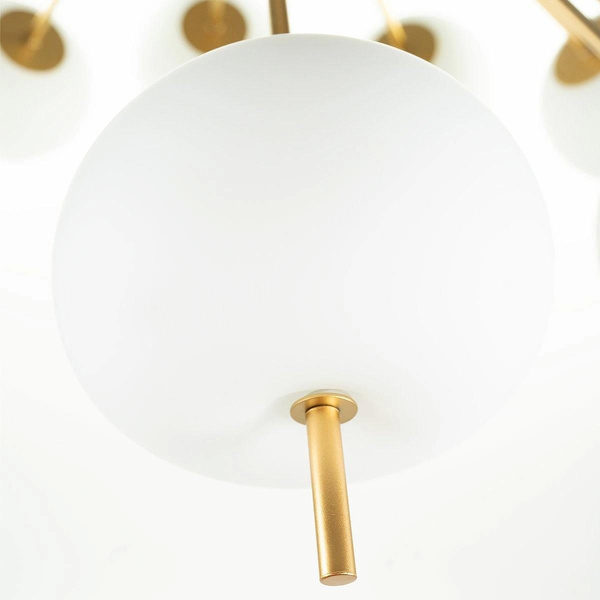 Exclusive LED hanging white gold lamp Apple C Altavola Design