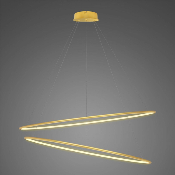Pendant Lamp Led Ring No.2 120 cm in 3k gold dali