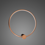 Wall Lamp Led Ring No.1 Φ120 cm in 3k black dimmable Altavola Design