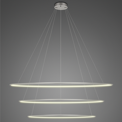 Pendelleuchte Led Ring No.3 150 cm 3k silber dimmbar