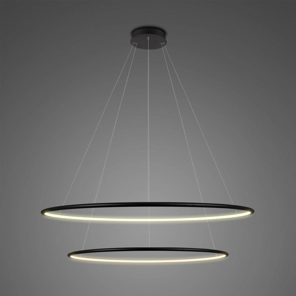 Altavola Design: Pendant Lamp Led Ring No. 2 black Φ60 cm in 3k dimmable