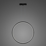 Pendant Lamp Led Ring No.1 X Φ100cm in 3k black Altavola Design