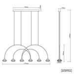 Pendelleuchte TIFFANY No.3 CL4