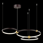  Led pendant light Aurora No.3 Φ50cm  3k  black Altavola Design